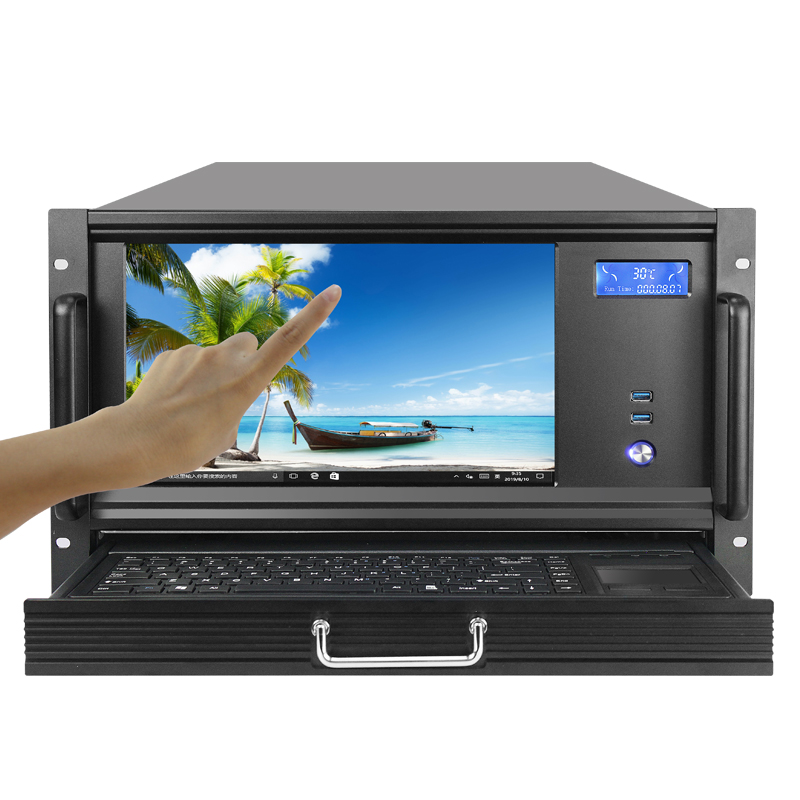 4U 6U 19inch Industrial Server Cases with LCD and keyboard communication equipment case