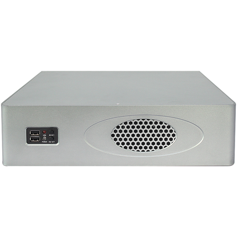 Aluminum2U Mini-ITX PC Case ITX with Expansion Slot for M-ATX MB server chassis