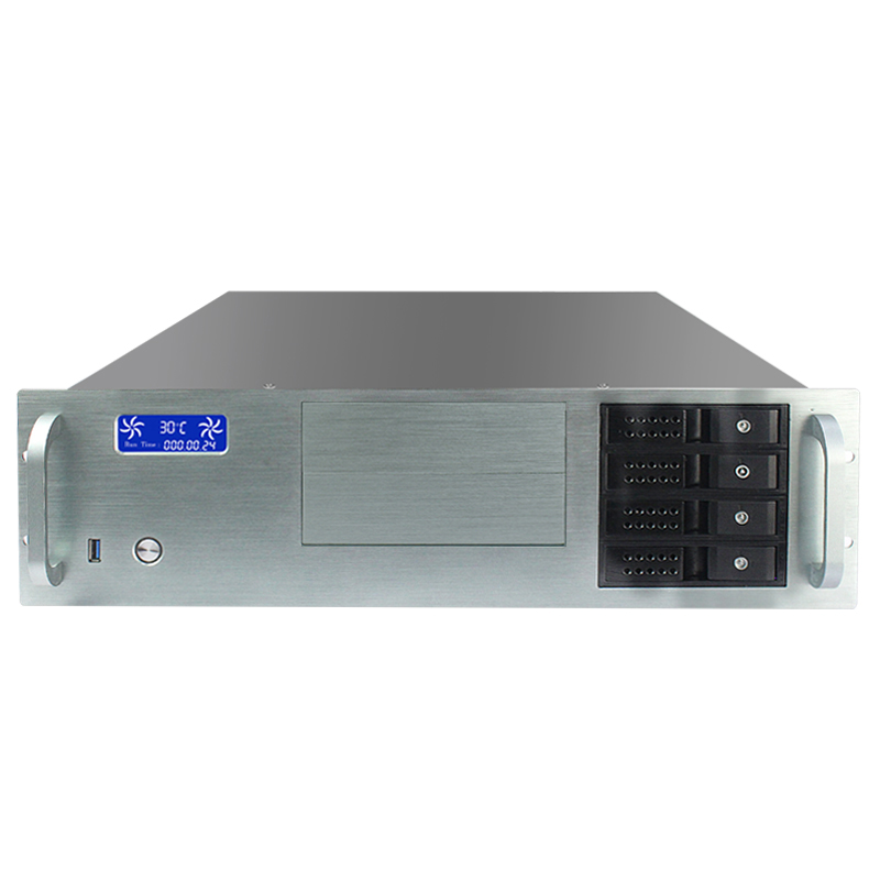 3U rackmount chassis server Industrial case with temperature screen storage case