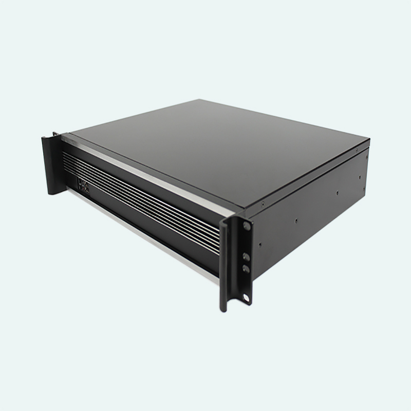2019 Aluminum new products 2U 350mm deep rackmount chassis for 9.6*9.6 MB and 3*3.5