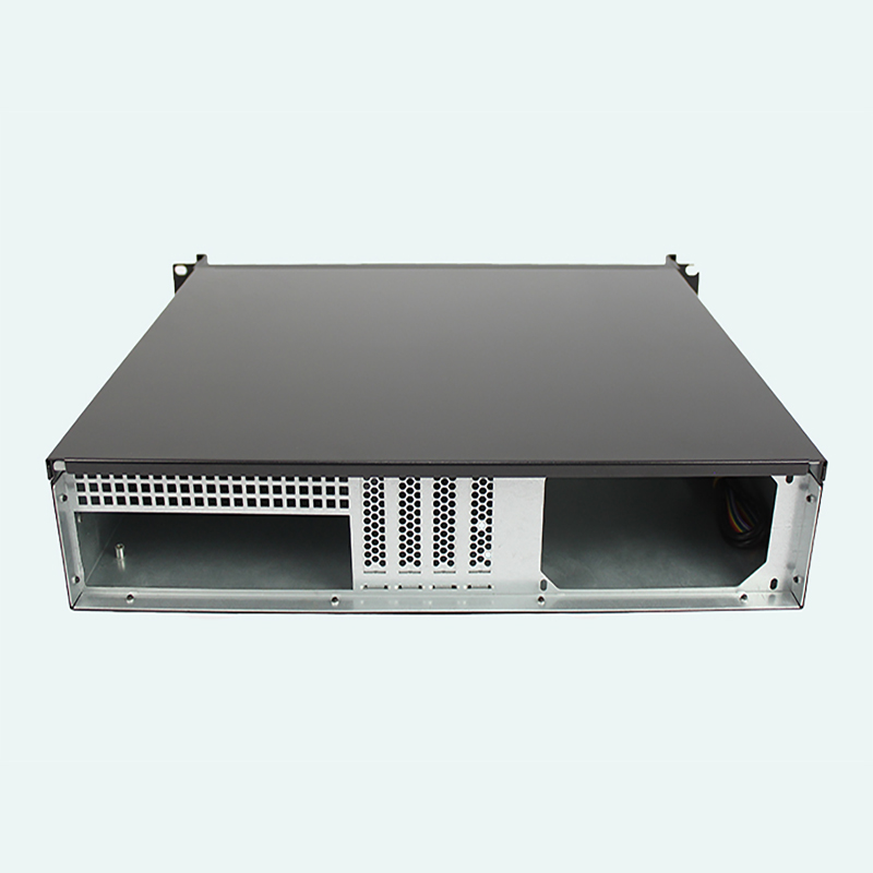 2019 Aluminum new products 2U 350mm deep rackmount chassis for 9.6*9.6 MB and 3*3.5