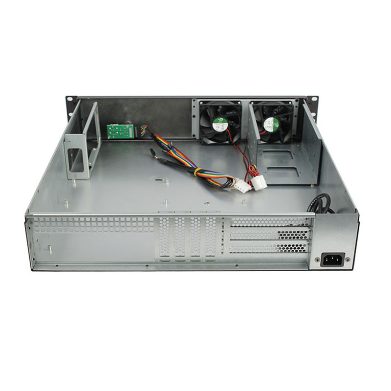 19 inch 2u short server case with fan 3*3.5 inch HDD Strong scalability support the front PSU position