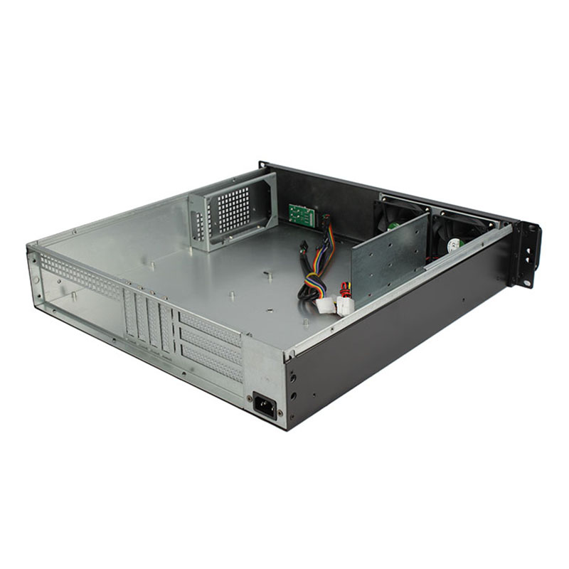 19 inch 2u short server case with fan 3*3.5 inch HDD Strong scalability support the front PSU position