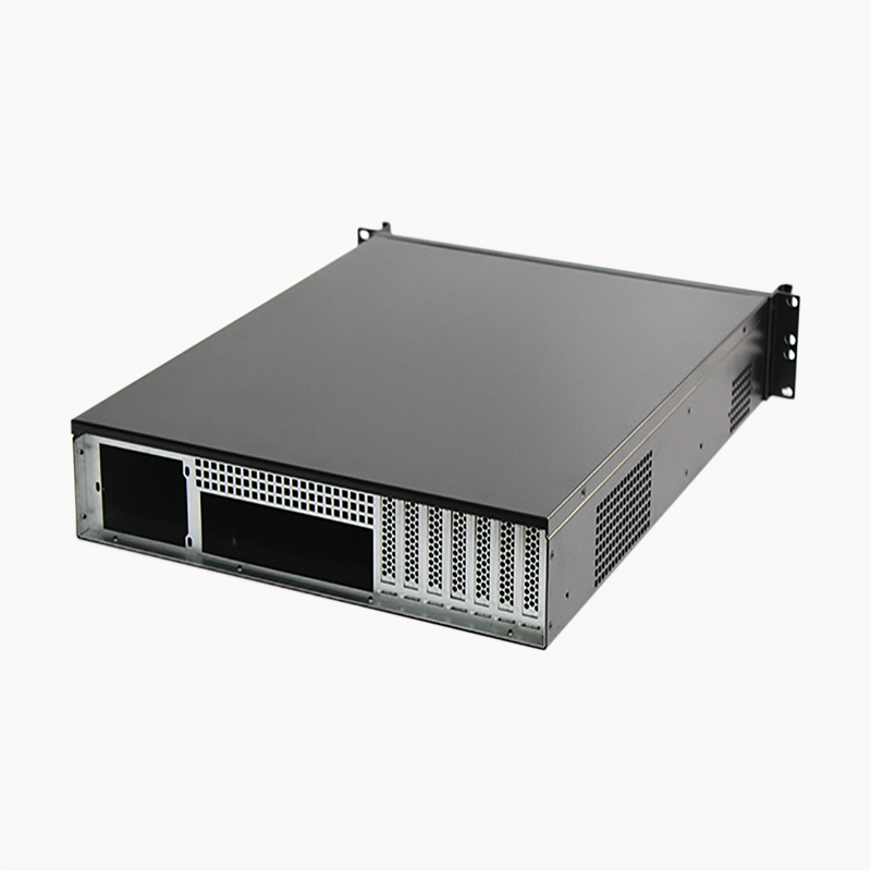  2u rackmount chassis case 55CM length server case with fan and 2U power supply support