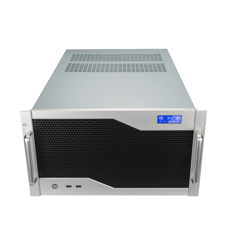 6U 19inch Industrial Server Cases 6GPU support water cooler adapter