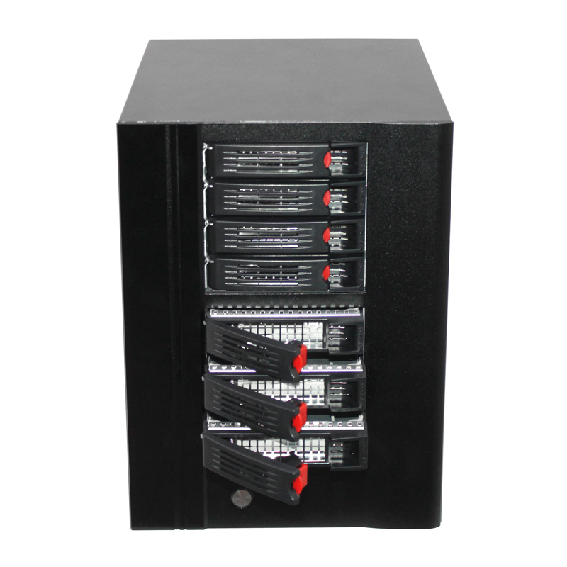 Good price 8 bay nas server case network nas storage server mini itx case with hot swap