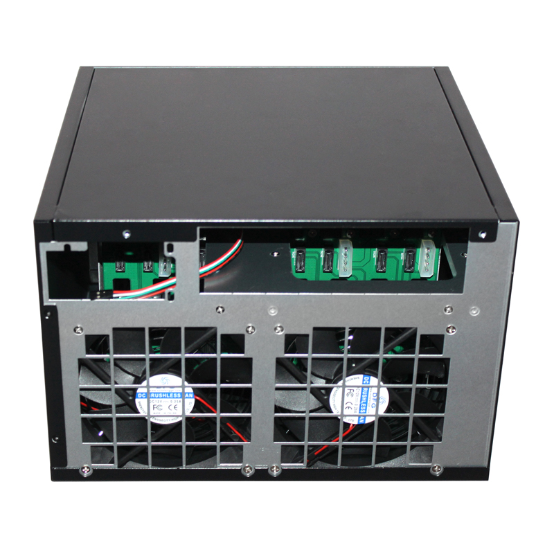 8 BAY MINI ITX NAS CASE WITH cooling fans.