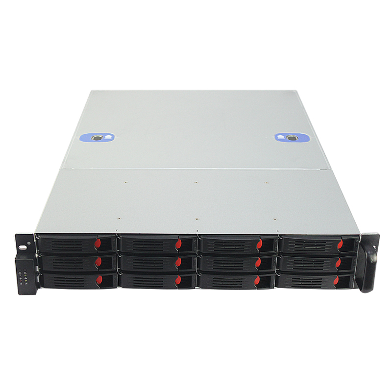 2u机箱热插拔机箱12盘位存储服务器19寸机架式工业3个8025风扇