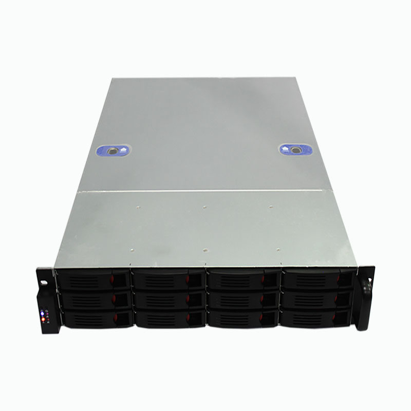 2U 19 inch Rackmount Industrial case with 12Bay HDD hot swap storage miner case for filecoin 