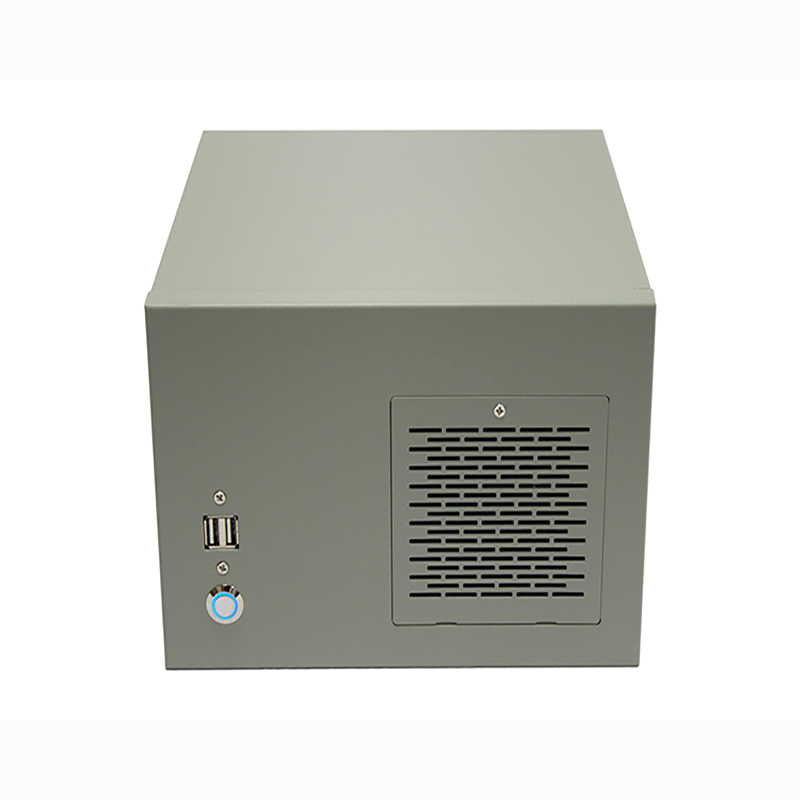 Slim Mini-ITX PC Case,Thin Client Metal Chassis,Wall Mount