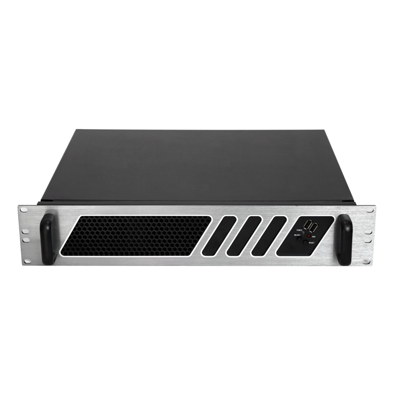 Good quantity 2u aluminum custom Micro ATX server rackmount chassis with cooling fans